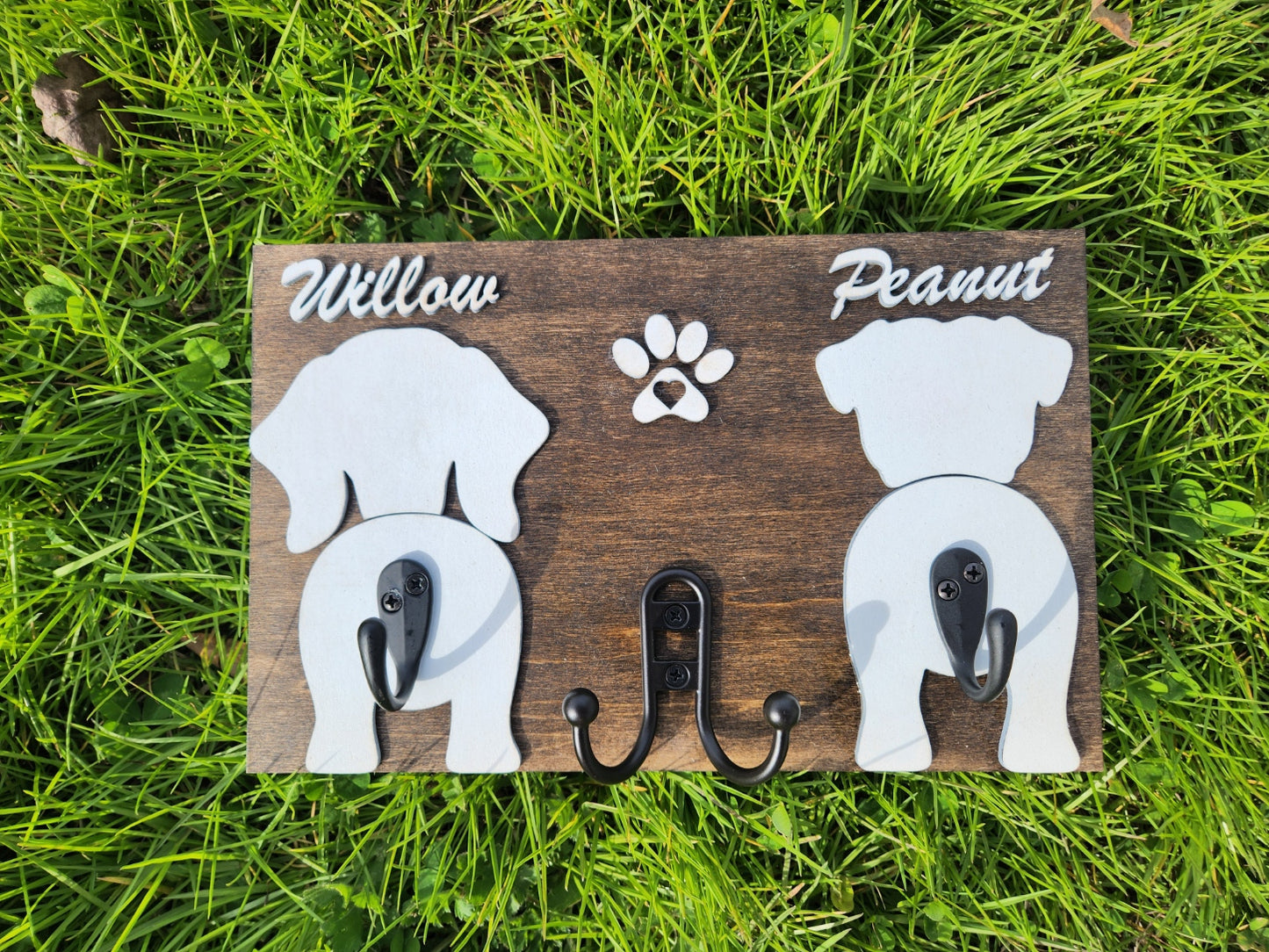 Dog Tail Personalized Dog Leash Hanger