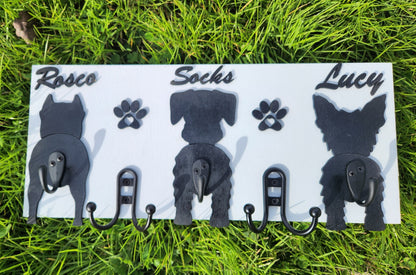 Dog Tail Personalized Dog Leash Hanger