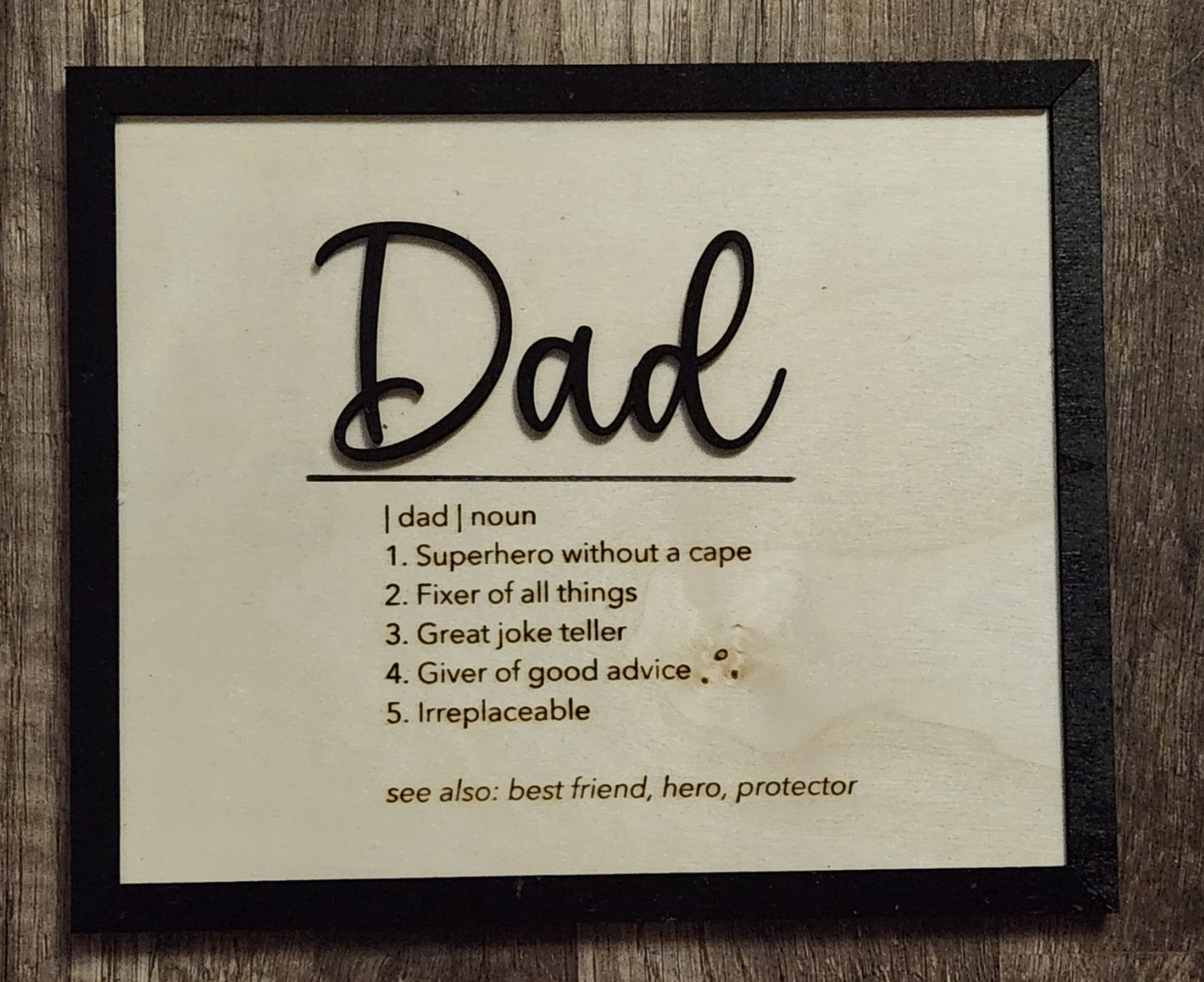 Dad Definition Sign