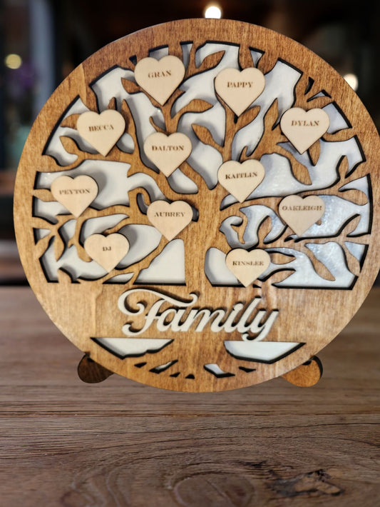 Personalized Family Tree Sign