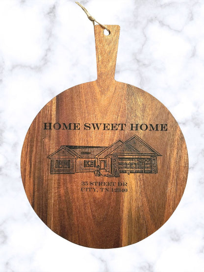 Personalized Round Cutting Board