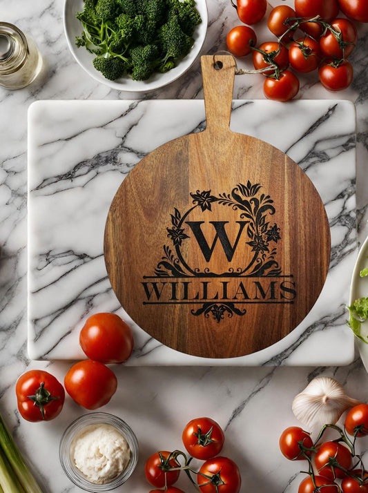 Personalized Round Cutting Board